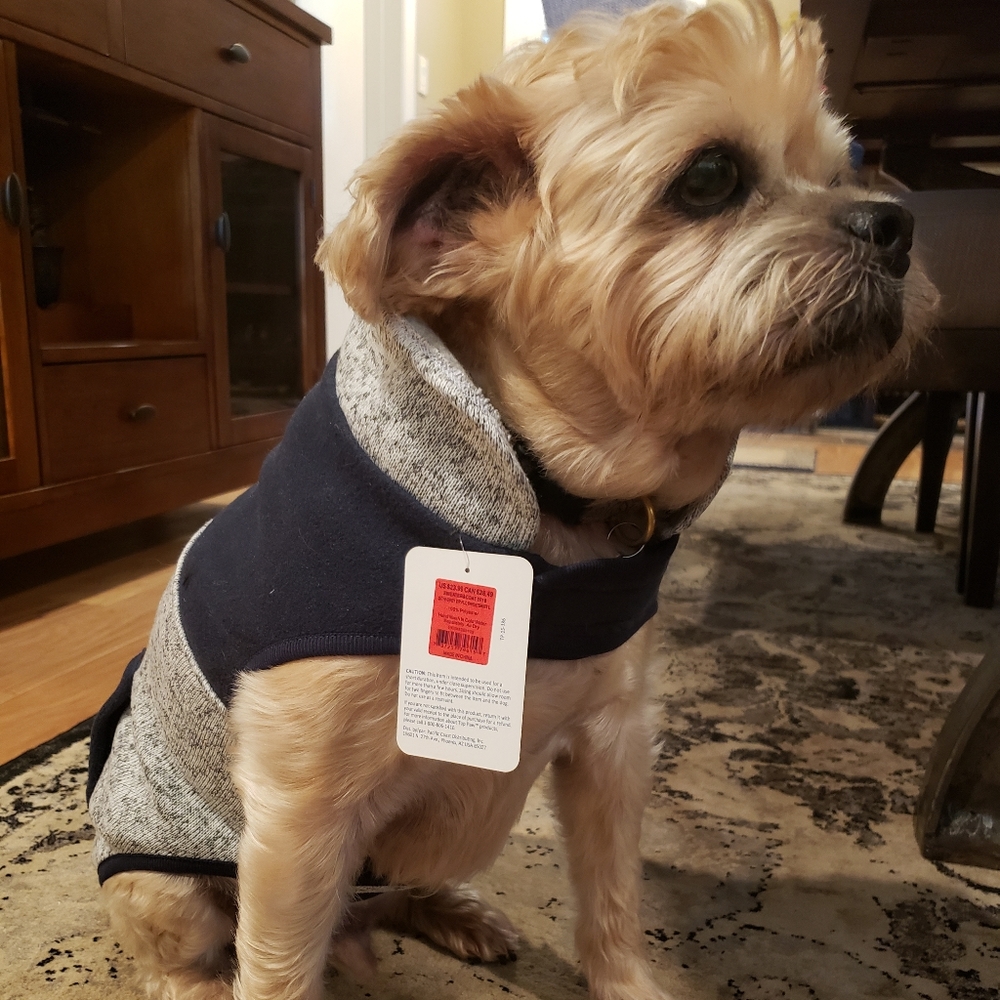 β€οΈ π Host Pick! πΆ β€οΈ Fleece Lined Dog Sweater L - Picture 1 of 10